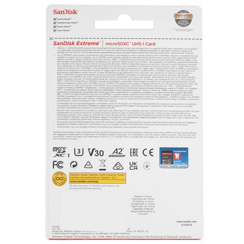 Купить Карта памяти SanDisk Extreme microSDXC 256 ГБ [SDSQXAV-256G-GN6MN]  5408830. Характеристики, отзывы и цены в Донецке
