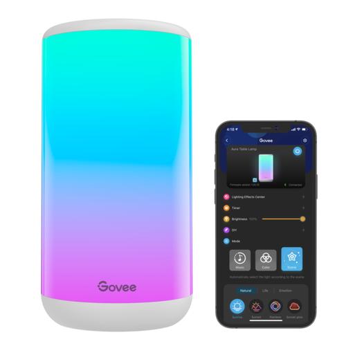 Купить Настольный светильник Govee Aura RGBIC белый  5488162. Характеристики, отзывы и цены в Донецке