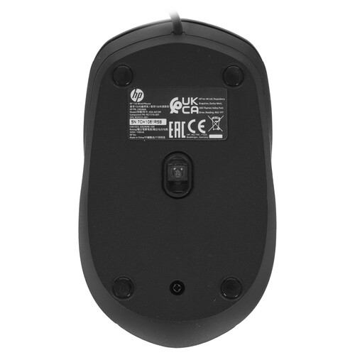 Купить Мышь проводная HP 150 Wired  черный  4872938. Характеристики, отзывы и цены в Донецке
