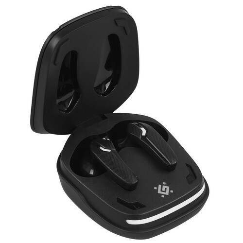 Купить Наушники TWS Defender CyberDots 285 черный 2025  9231060. Характеристики, отзывы и цены в Донецке