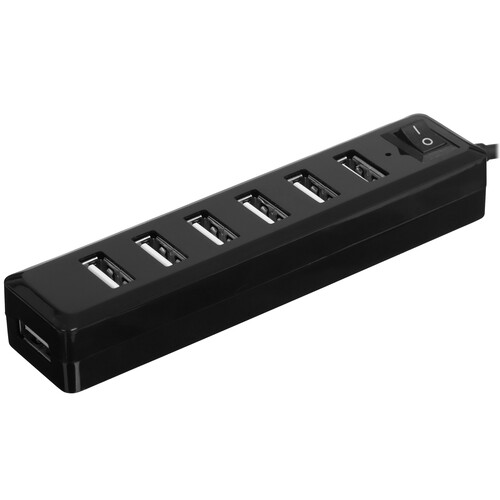 Купить USB-разветвитель LEEF LF-HUB-USBA2.0-7-black  5626561. Характеристики, отзывы и цены в Донецке