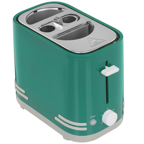 Купить Тостер Kitfort КТ-6940 зеленый  9272043. Характеристики, отзывы и цены в Донецке