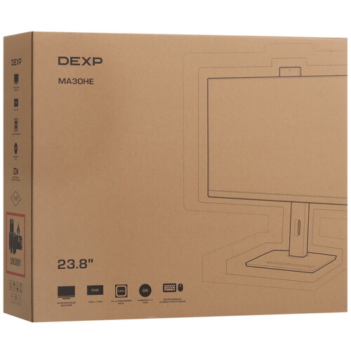 Купить 23.8" Моноблок DEXP Mars MA30HE  5632367. Характеристики, отзывы и цены в Донецке