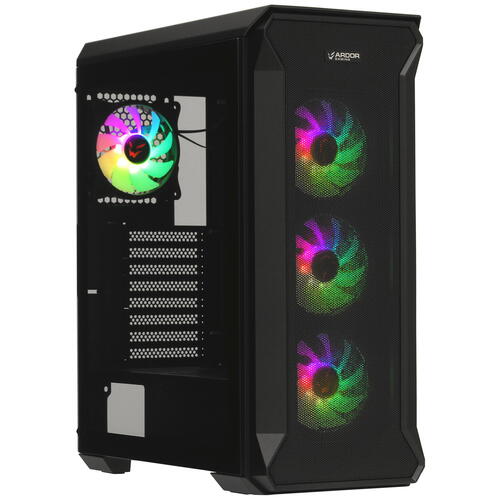 Купить Корпус ARDOR GAMING Rare M2 ARGB  черный  5083831. Характеристики, отзывы и цены в Донецке