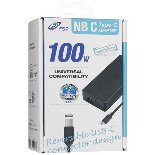 Купить Адаптер питания сетевой FSP NB C 100W  5430507. Характеристики, отзывы и цены в Донецке