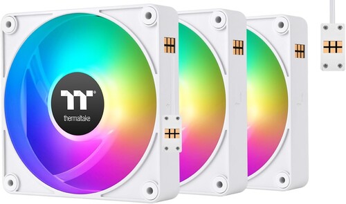 Купить Комплект реверсных вентиляторов Thermaltake CT140 EX Reverse ARGB Sync White [CL-F195-PL14SW-A]  5462320. Характеристики, отзывы и цены в Донецке