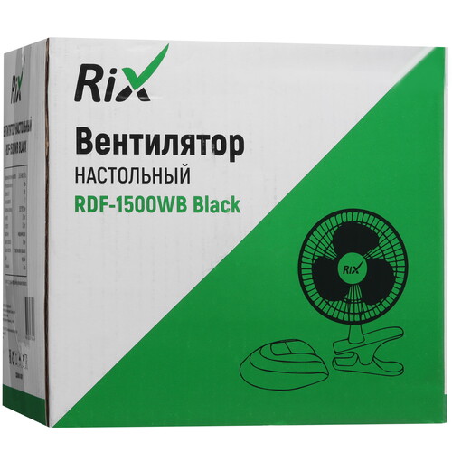 Купить Вентилятор Rix RDF-1500WB  черный  9089788. Характеристики, отзывы и цены в Донецке