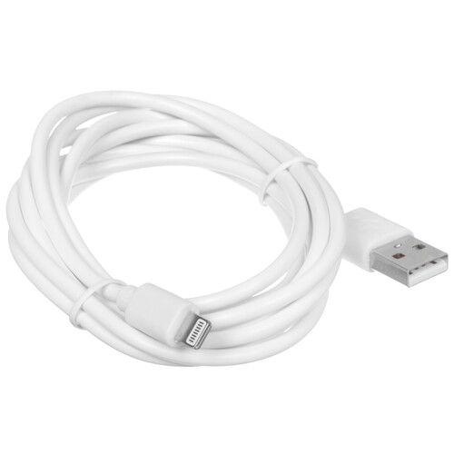 Купить Кабель круглый Aceline Lightning 8-pin - USB 2.0 Type-A белый 2 м  9206145. Характеристики, отзывы и цены в Донецке