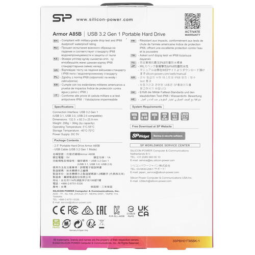 Купить 1 ТБ Внешний HDD Silicon Power Armor A85B  5441965. Характеристики, отзывы и цены в Донецке