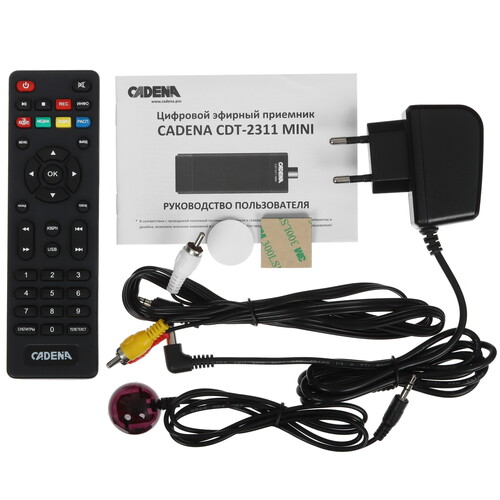 Купить Приставка для цифрового ТВ Cadena CDT-2311 MINI черный  9093560. Характеристики, отзывы и цены в Донецке