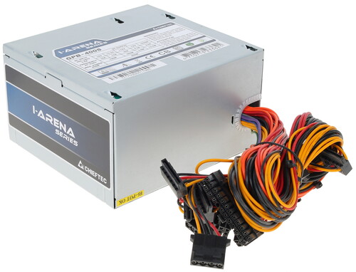 Купить Блок питания Chieftec iARENA 400W [GPB-400S] серый  1107736. Характеристики, отзывы и цены в Донецке