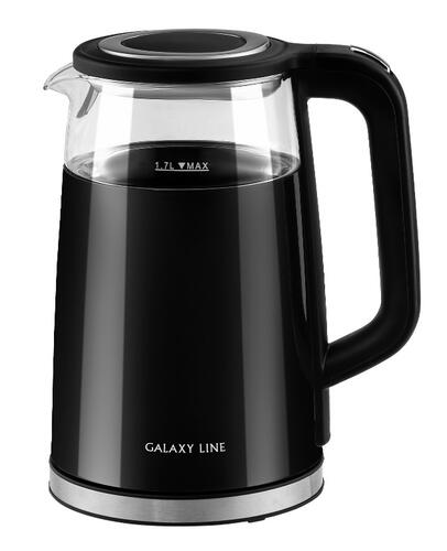 Купить Электрочайник Galaxy LINE GL 0342 черный  9061345. Характеристики, отзывы и цены в Донецке