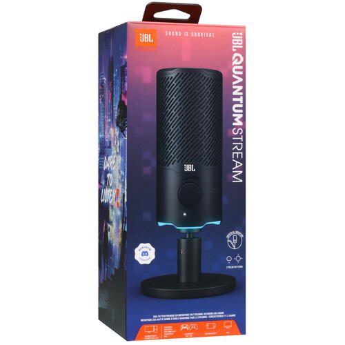 Купить Микрофон JBL Quantum Stream черный  5085071. Характеристики, отзывы и цены в Донецке