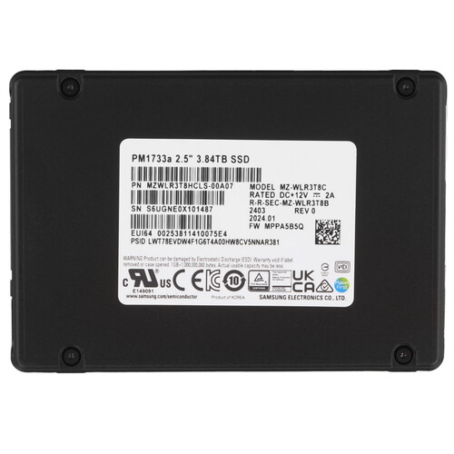 Купить 3840 ГБ Серверный SSD Samsung PM1733a [MZWLR3T8HCLS-00007]  5451018. Характеристики, отзывы и цены в Донецке