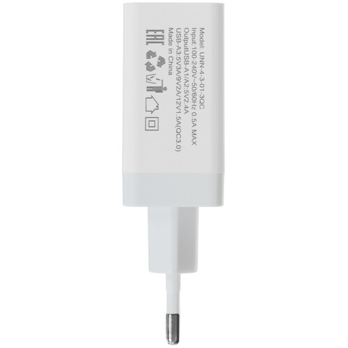 Купить Сетевое зарядное устройство WIIIX UNN-4-3-01-3QC белый  5626282. Характеристики, отзывы и цены в Донецке