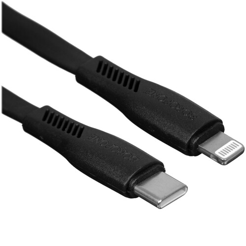 Купить Кабель плоский Borofone Lightning 8-pin - USB Type-C черный 1 м  9237989. Характеристики, отзывы и цены в Донецке