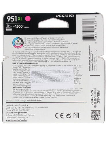 Купить Картридж HP 951XL (CN047AE) пурпурный  0139058. Характеристики, отзывы и цены в Донецке