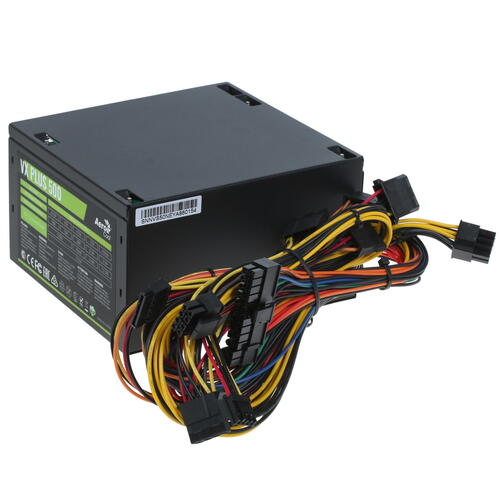 Купить Блок питания AeroCool VX PLUS 500W [VX-500 PLUS] черный  1217710. Характеристики, отзывы и цены в Донецке