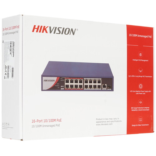 Купить Коммутатор Hikvision DS-3E0318P-E/M(B)  1638604. Характеристики, отзывы и цены в Донецке