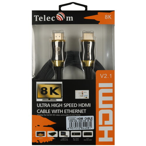 Купить Кабель  Telecom HDMI - HDMI, 2 м  5471388. Характеристики, отзывы и цены в Донецке