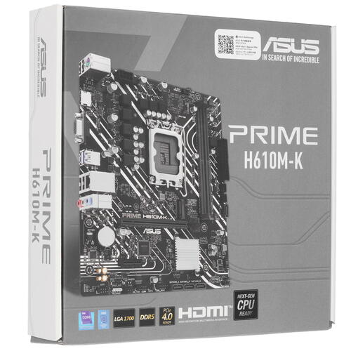 Купить Материнская плата ASUS PRIME H610M-R-SI  5438023. Характеристики, отзывы и цены в Донецке