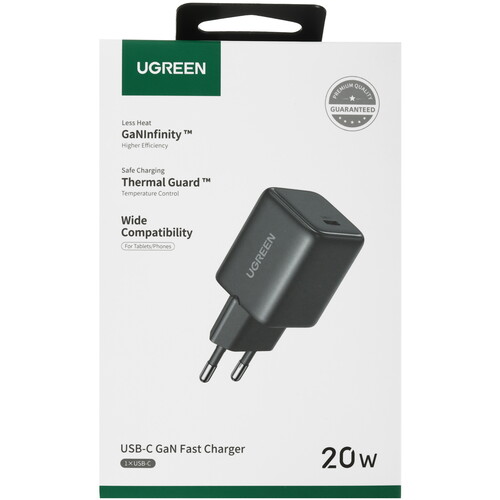 Купить Сетевое зарядное устройство Ugreen X512 серый  9252760. Характеристики, отзывы и цены в Донецке