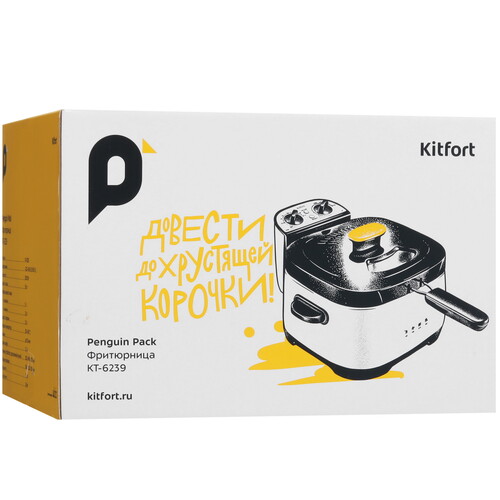 Купить Фритюрница Kitfort КТ-6239 белый  9117547. Характеристики, отзывы и цены в Донецке