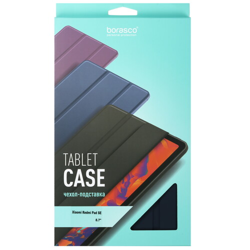 Купить Чехол-книжка BoraSCO для Xiaomi Redmi Pad SE 8.7 синий  5601872. Характеристики, отзывы и цены в Донецке
