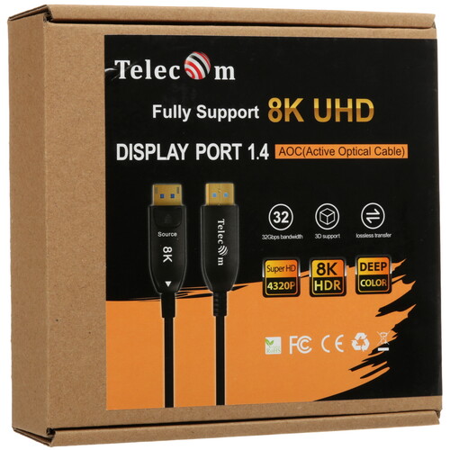 Купить Кабель однонаправленный Telecom DisplayPort - DisplayPort, 20 м  5471596. Характеристики, отзывы и цены в Донецке