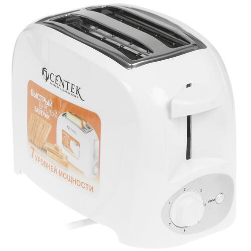 Купить Тостер Centek СТ-1420 белый  1114201. Характеристики, отзывы и цены в Донецке
