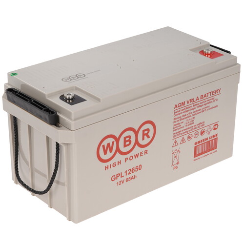 Купить Аккумуляторная батарея для ИБП WBR GPL12650  9281139. Характеристики, отзывы и цены в Донецке