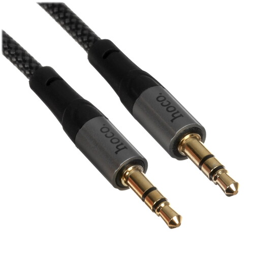 Купить Кабель   Hoco jack 3.5 мм - jack 3.5 мм черный  5474927. Характеристики, отзывы и цены в Донецке