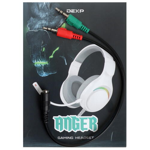 Купить Проводные наушники DEXP Anger белый 2021  4892234. Характеристики, отзывы и цены в Донецке