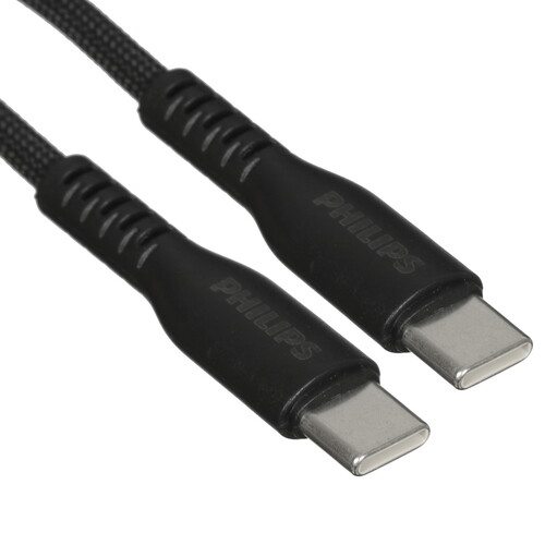Купить Кабель круглый PHILIPS USB Type-C - USB Type-C черный 1.2 м  5492642. Характеристики, отзывы и цены в Донецке