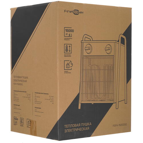 Купить Тепловая пушка электрическая FinePower FSFH-15000SQ  5400813. Характеристики, отзывы и цены в Донецке