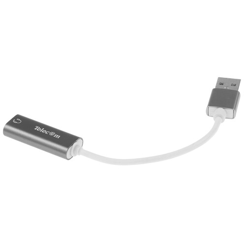 Купить Кабель   Telecom USB Type-A - jack 3.5 мм белый, серый  5602577. Характеристики, отзывы и цены в Донецке