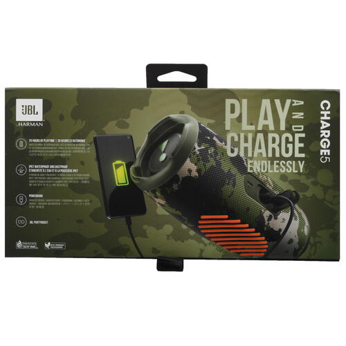 Купить Портативная колонка JBL Charge 5, камуфляжный  5054586. Характеристики, отзывы и цены в Донецке