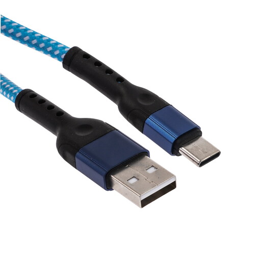 Купить Кабель круглый WIIIX USB Type-C - USB 2.0 Type-A синий 1 м  5488282. Характеристики, отзывы и цены в Донецке