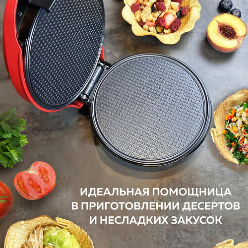 Купить Вафельница GFgril GFW-034 красный  9929476. Характеристики, отзывы и цены в Донецке