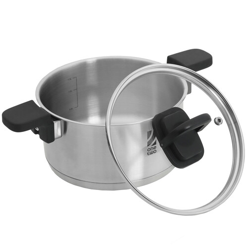 Купить Набор кастрюль OneTwo Compact Keep-3C  9094894. Характеристики, отзывы и цены в Донецке