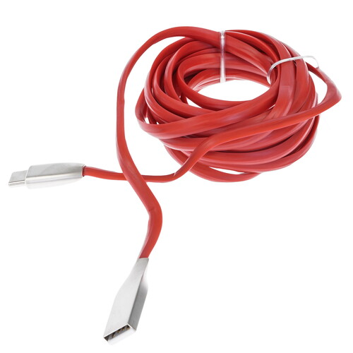 Купить Кабель круглый Cablexpert USB Type-C - USB 2.0 Type-A красный 3 м  5485409. Характеристики, отзывы и цены в Донецке
