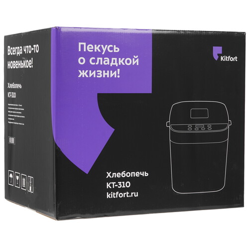 Купить Хлебопечь Kitfort КТ-310 белый  9078501. Характеристики, отзывы и цены в Донецке