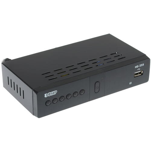 Купить Приставка для цифрового ТВ Эфир HD-225 черный  1318228. Характеристики, отзывы и цены в Донецке