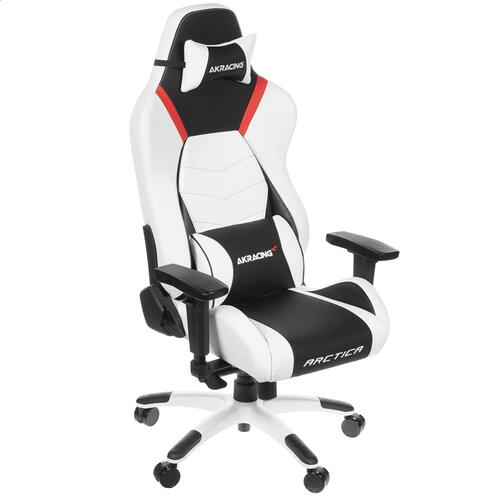 Купить Кресло игровое AKRacing ARCTICA белый, красный  1175319. Характеристики, отзывы и цены в Донецке