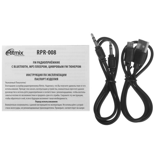 Купить Радиоприемник Ritmix RPR-008 черный  9071567. Характеристики, отзывы и цены в Донецке