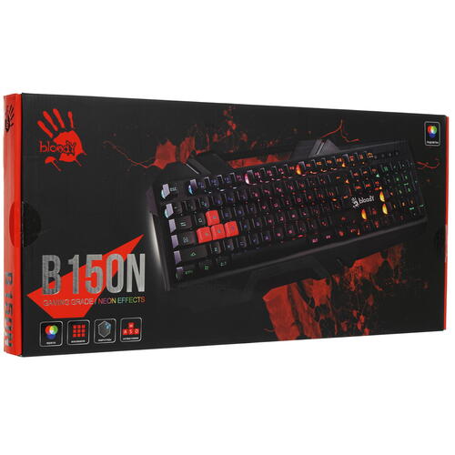 Купить Клавиатура  проводная A4Tech Bloody B150N  5309921. Характеристики, отзывы и цены в Донецке