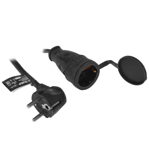 Купить Удлинитель силовой Зубр 55017-20 черный  5319908. Характеристики, отзывы и цены в Донецке