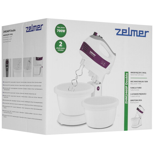 Купить Миксер Zelmer ZHM2460P белый  9190251. Характеристики, отзывы и цены в Донецке