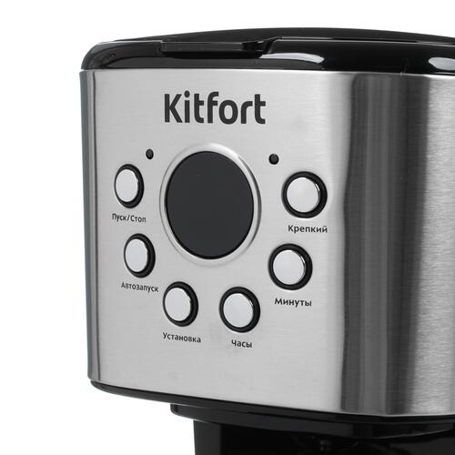 Купить Кофеварка капельная Kitfort KT-728 черный  8165206. Характеристики, отзывы и цены в Донецке