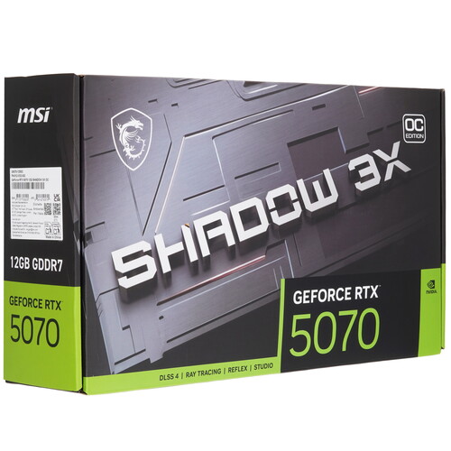 Купить Видеокарта MSI GeForce RTX 5070 SHADOW 3X OC  5622140. Характеристики, отзывы и цены в Донецке